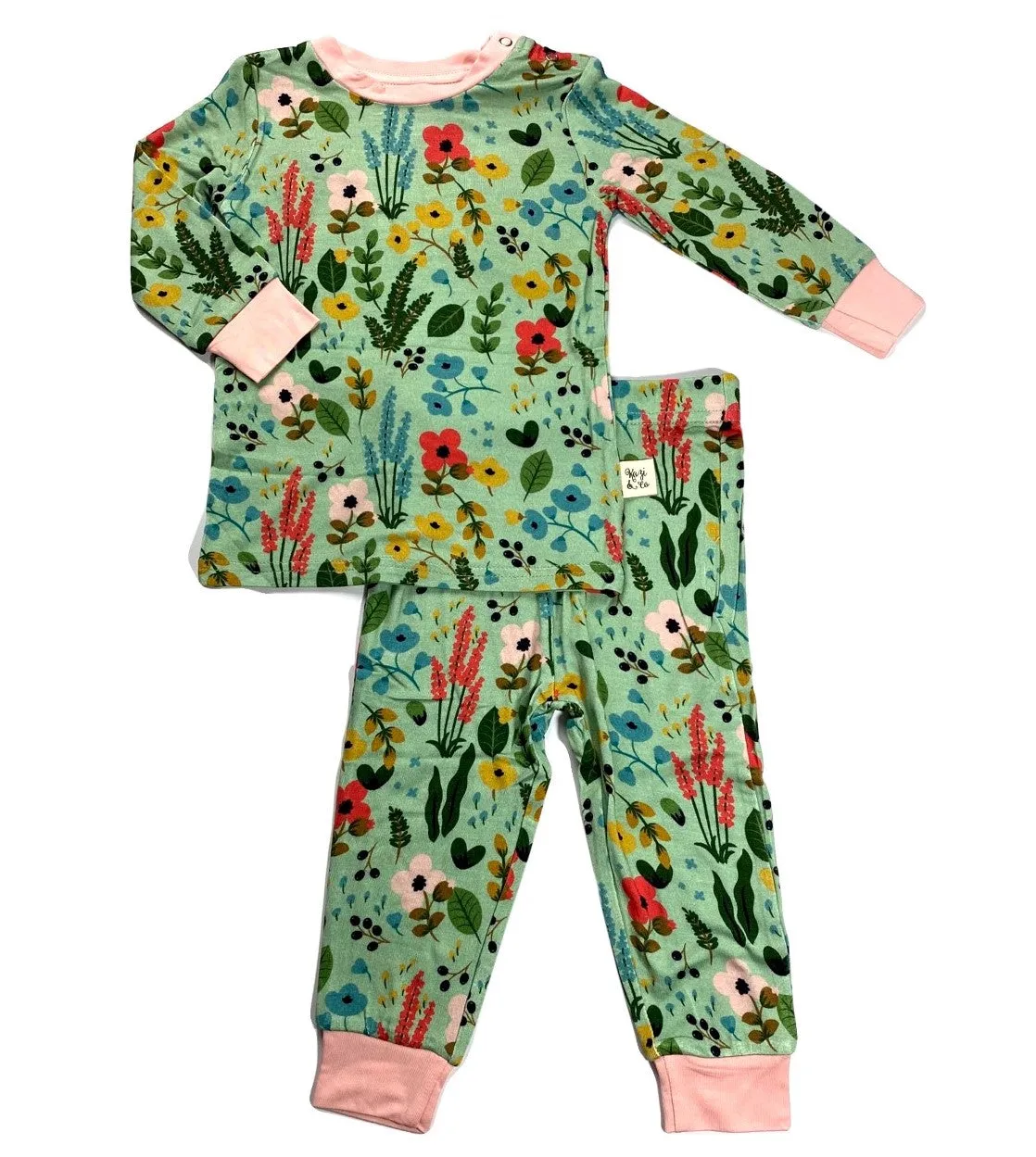 Kozi & Co Le Jardin L/S Pajama Set with Pants