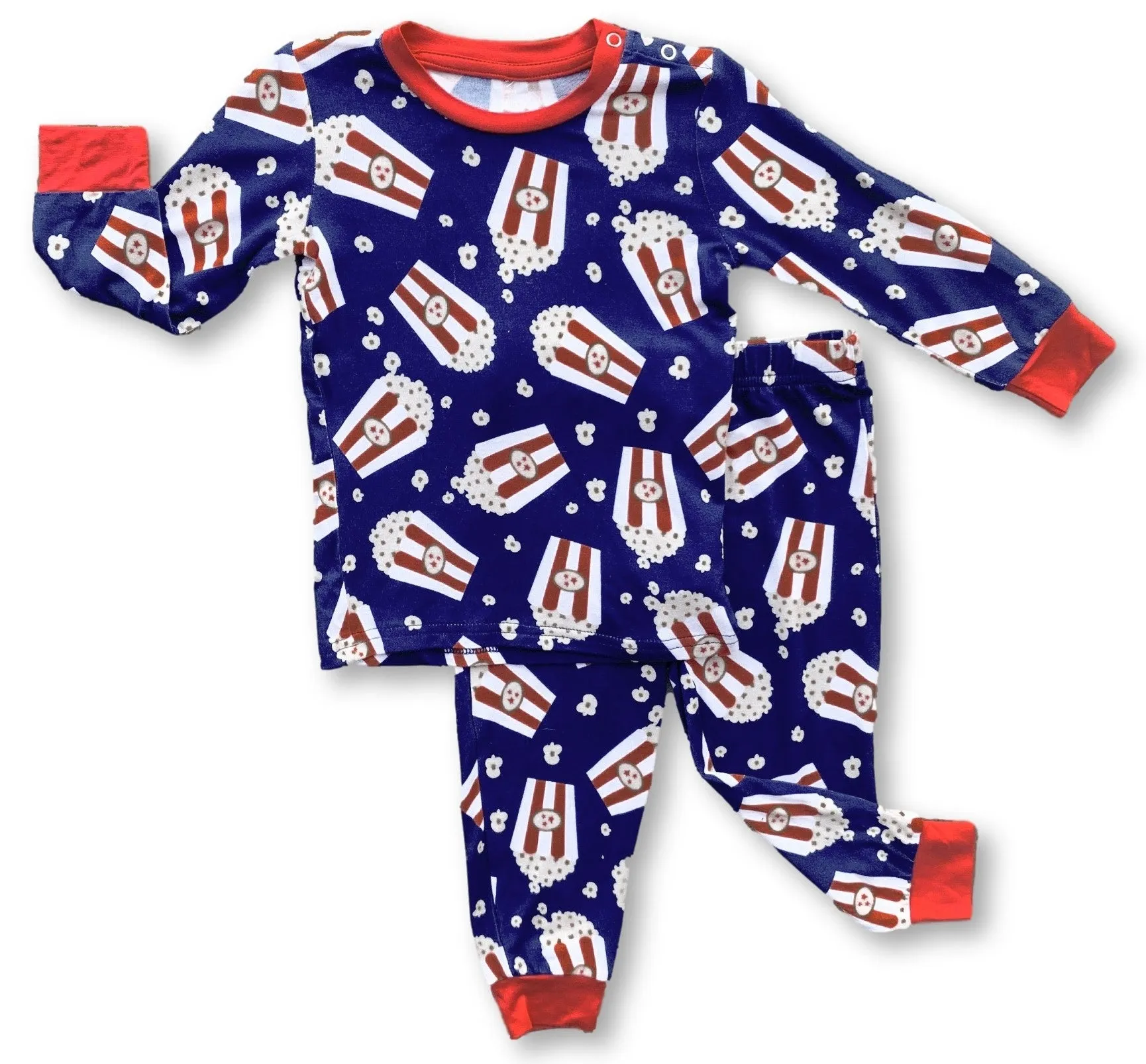 Kozi & Co Popcorn L/S Pajama Set with Pants