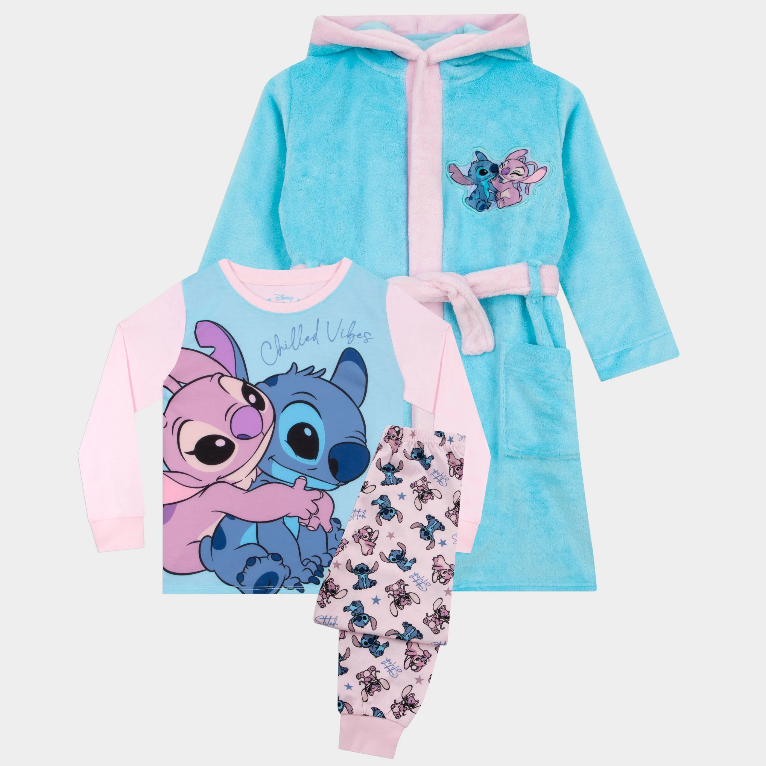 Lilo And Stitch Dressing Gown And Pyjama Set