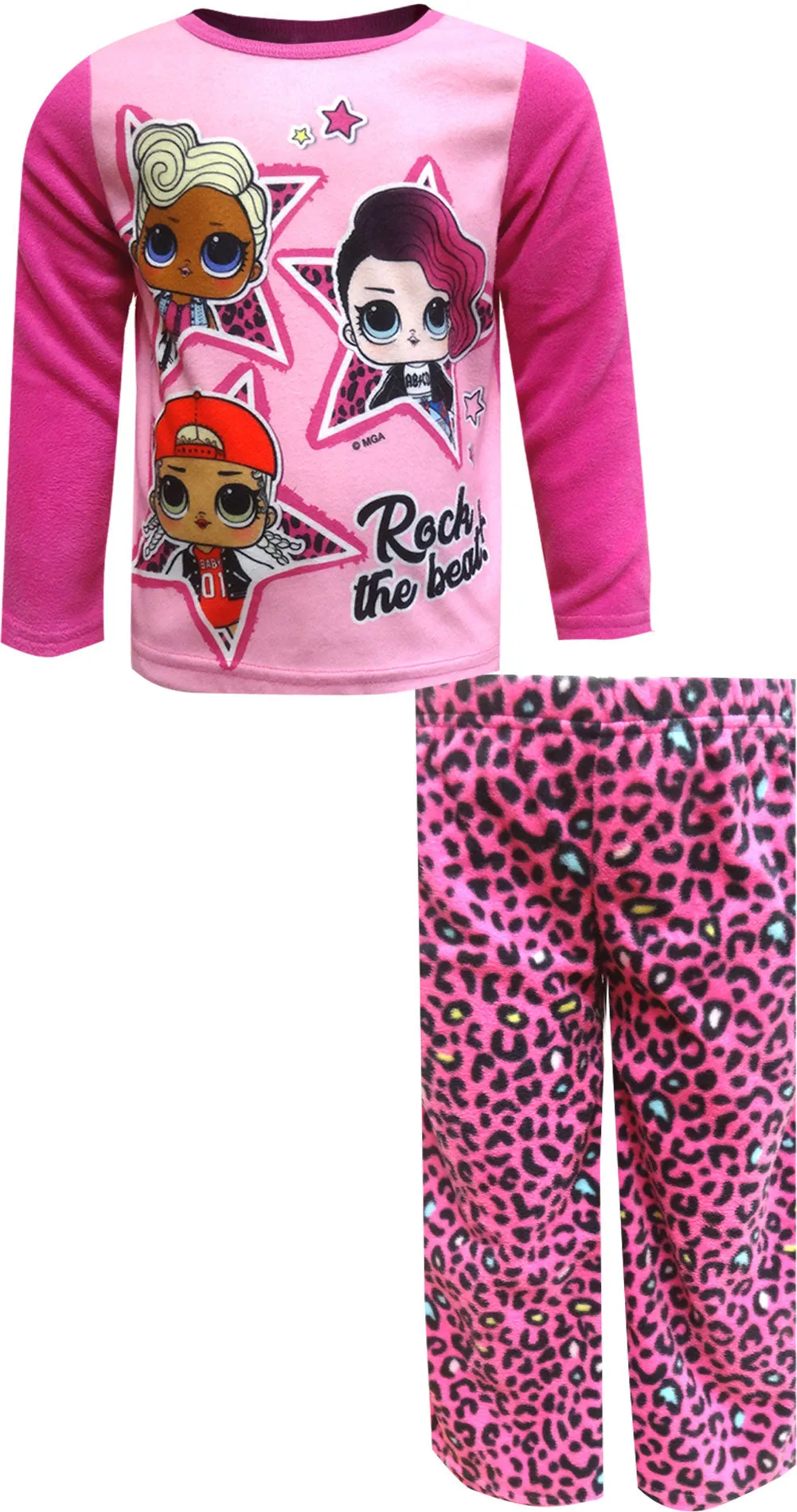 LOL Surprise Rock The Beat Fleece Pajama Size 4