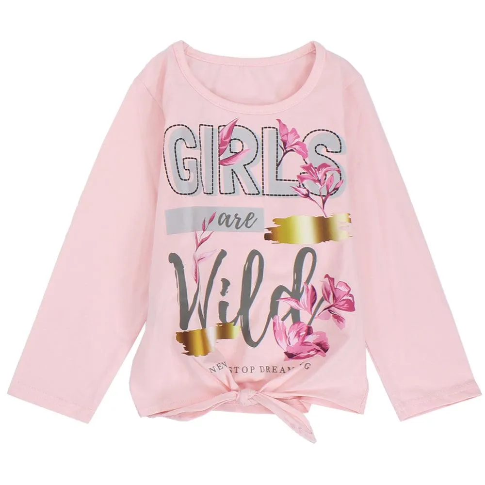 Long-Sleeved "Girls Are Wild" Pajama