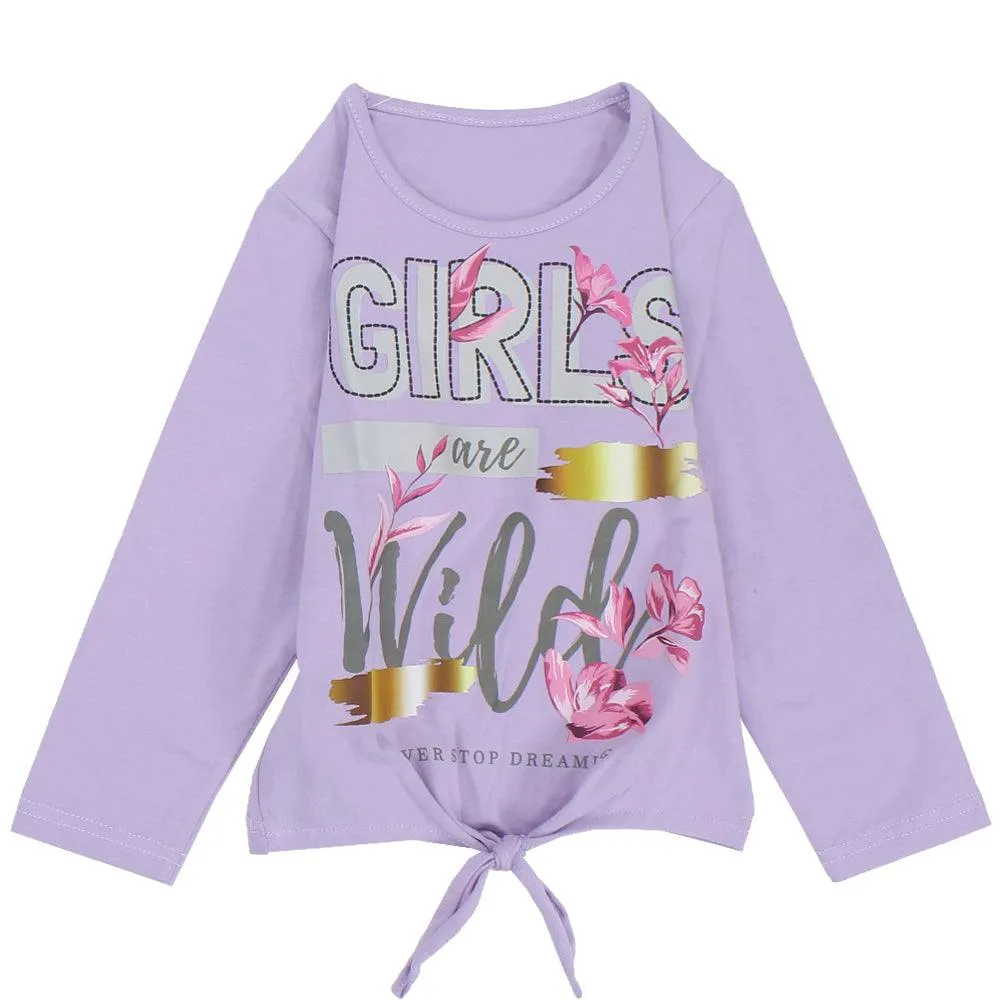 Long-Sleeved "Girls Are Wild" Pajama