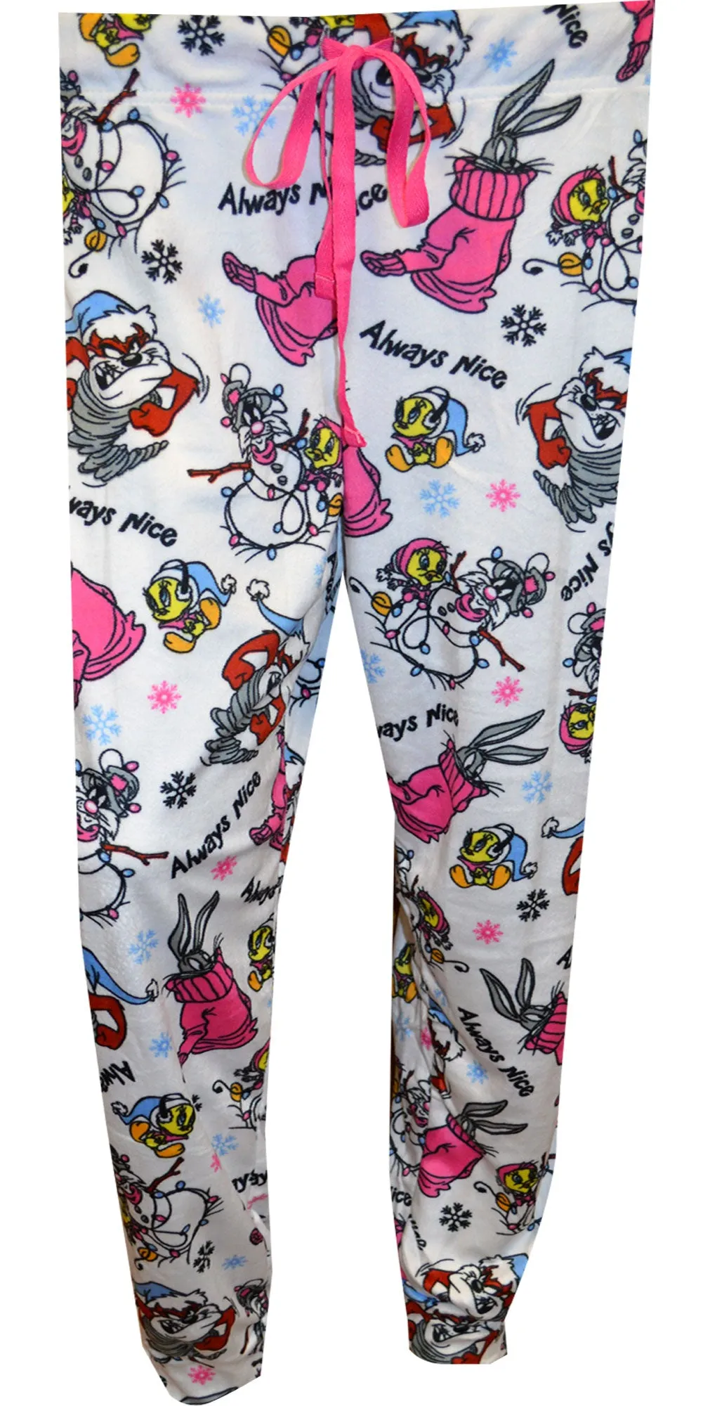 Looney Tunes Always Nice Minky Soft Women's Cuffed Sleep Pants