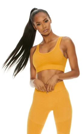 Lucky Girl Seamless Padded Sports Bra | Warm Honey