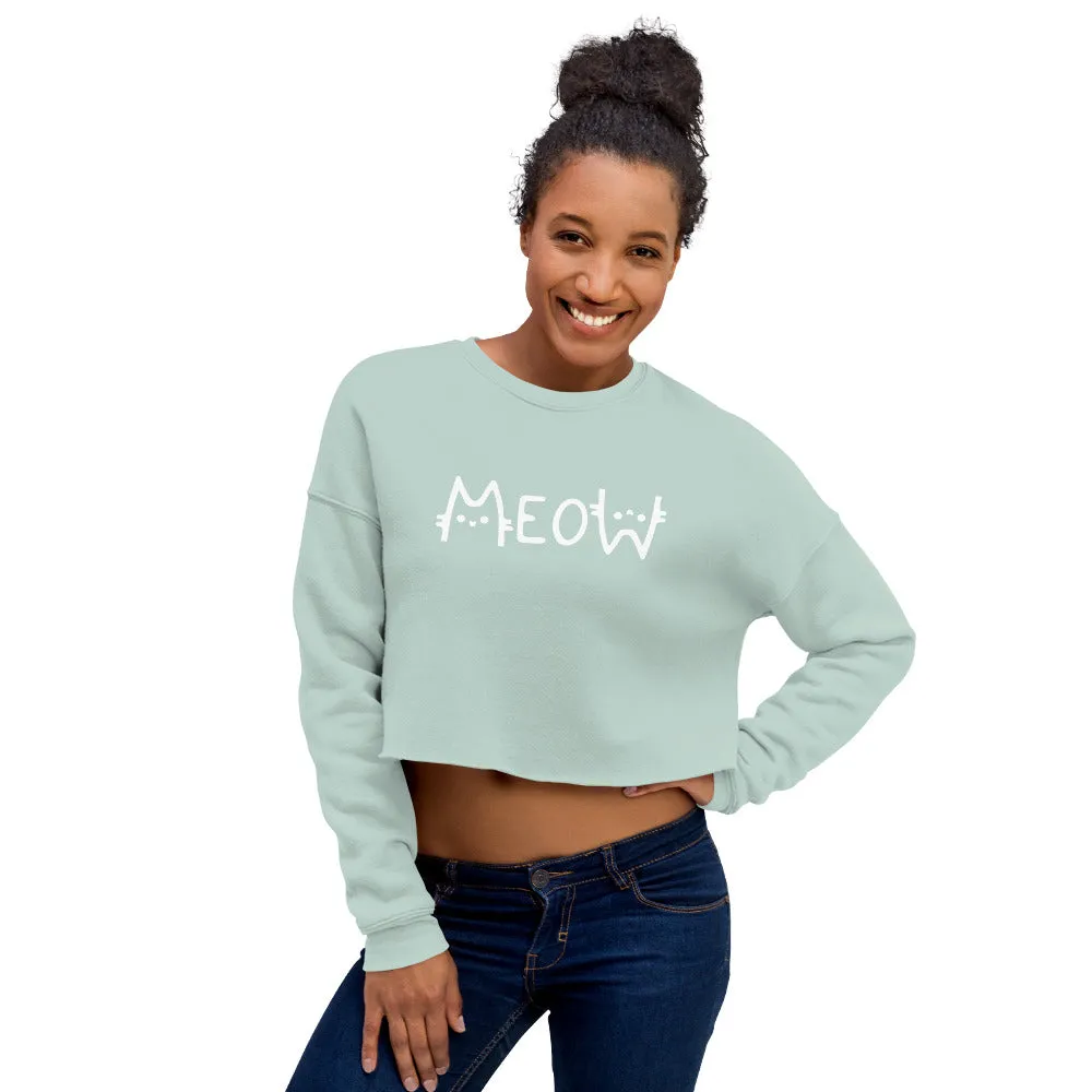 MEOW Crop Sweatshirt