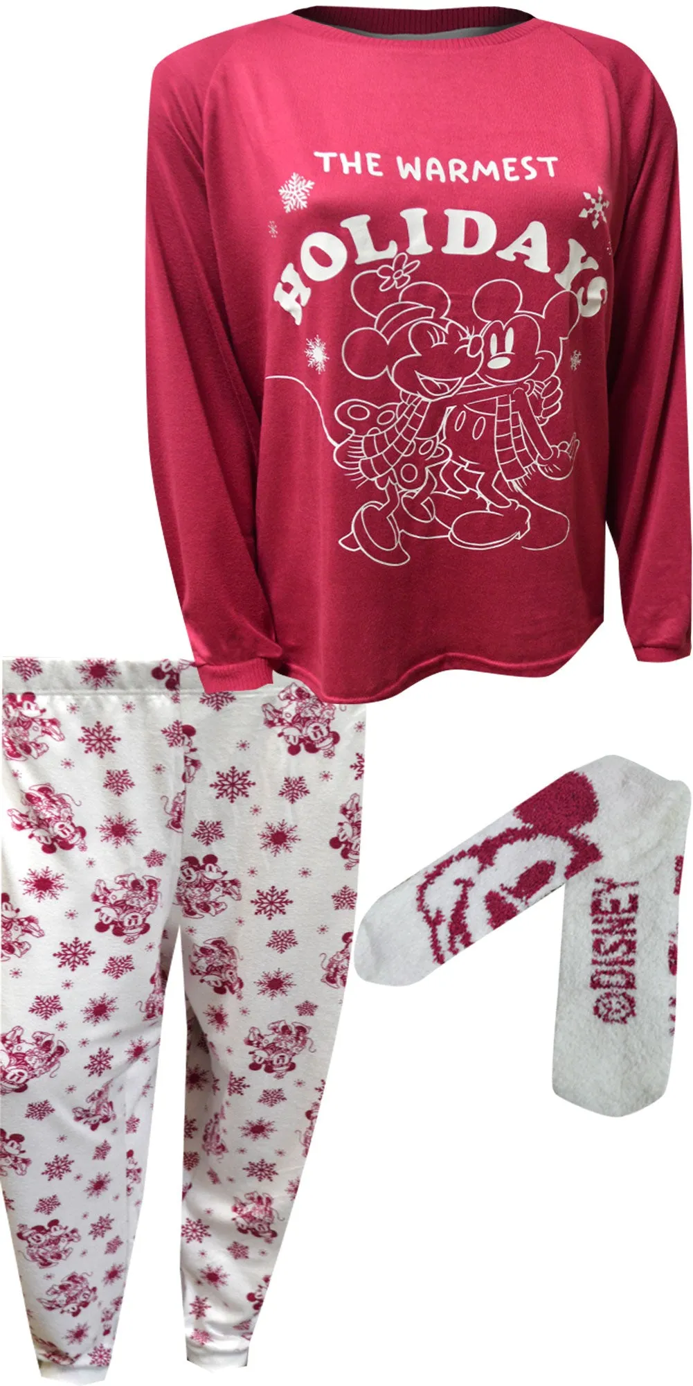 Mickey Mouse Happiest Holidays Pajama with Socks