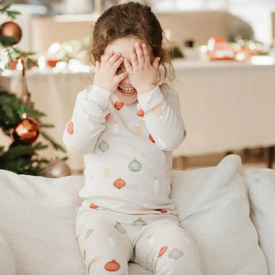 MIL Bright Baubles on Creme Pajamas