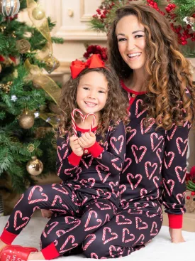 Mommy and Me Peppermint Power Pajama Set