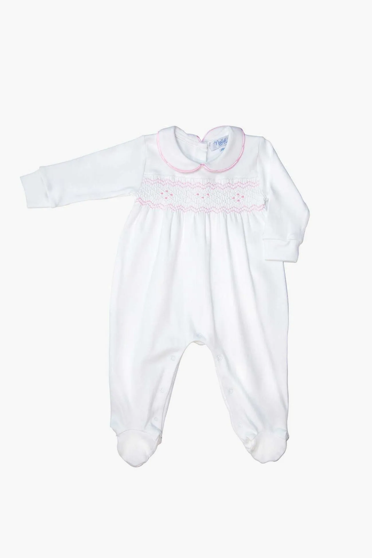 Nella Smocked Girl Footie