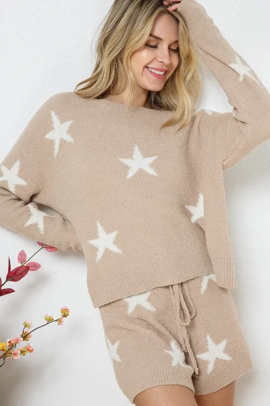 NEW!! Comfy Luxe Pajama Lounge Set in Taupe