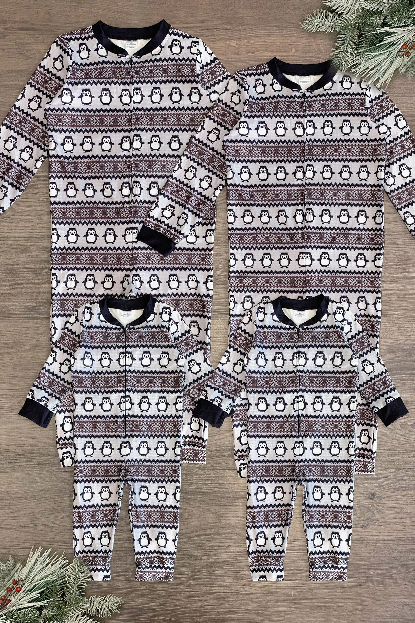 Nordic Penguin Family Pajamas