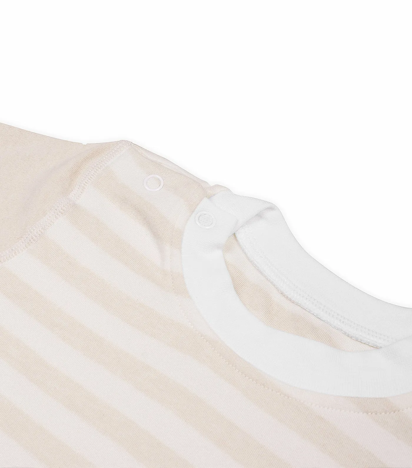 Pajama Set - Beige Stripes