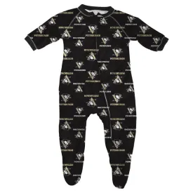 Penguins Baby Zip Up Pajamas