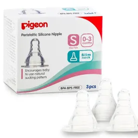 Pigeon Silicone Nipple S-Type (S) (3pcs)