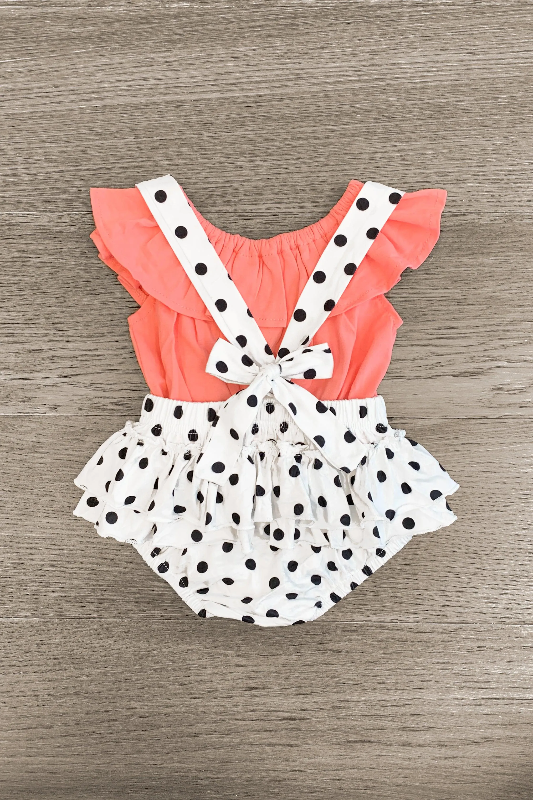 Pink Polka Dot Baby Bloomer Set