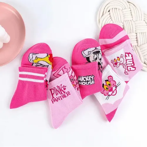 Pink Puff Kids Socks (5 Pairs)