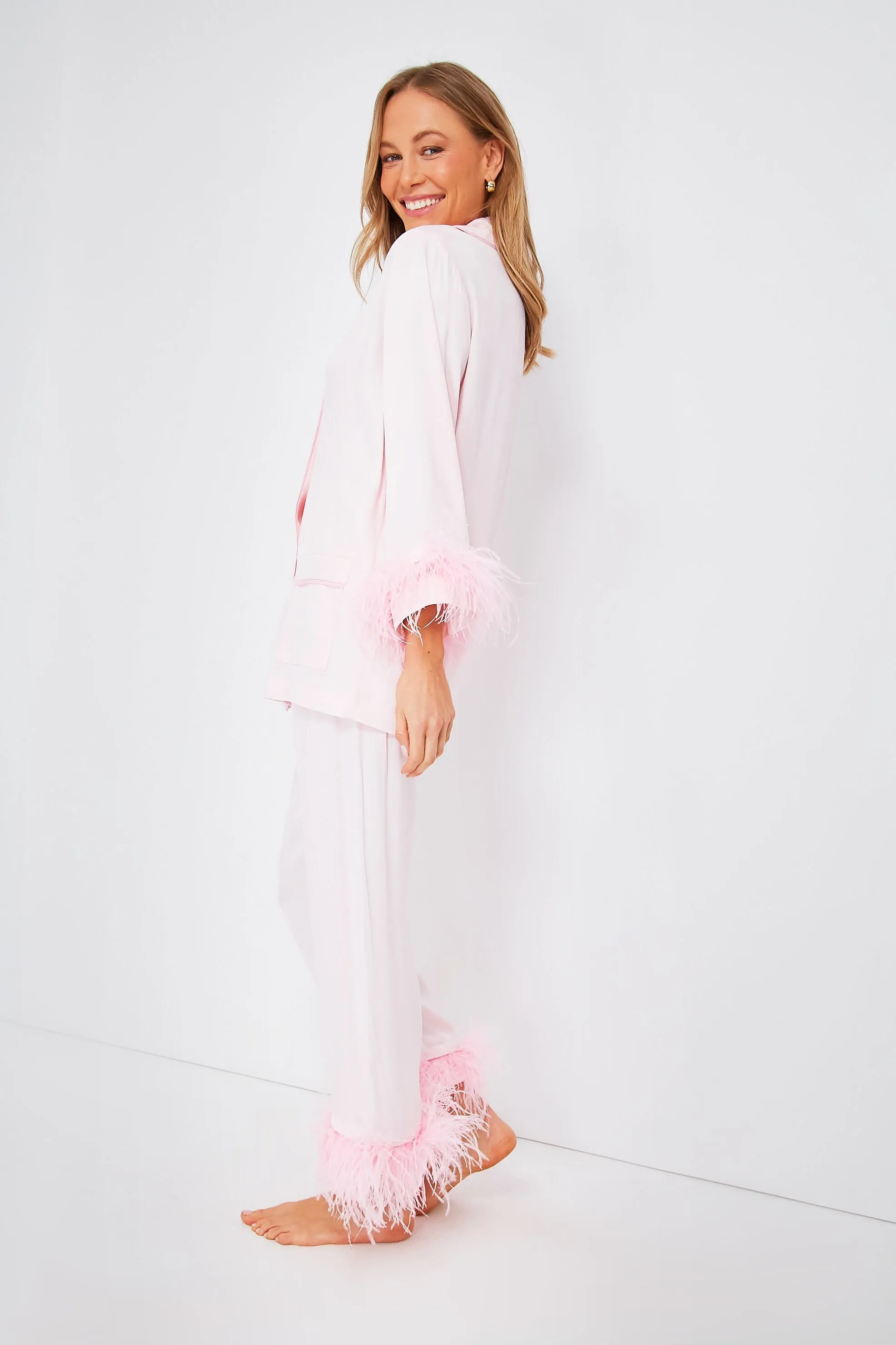 Pink Wedding Pajama Set