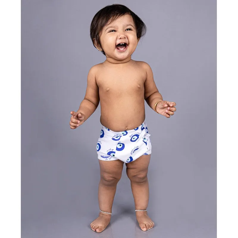 Playtime Trio Pack of 6 Snug Potty Training Pull-up Pants Kids 100% Cotton (Size 0, Fits 9-12 Months)