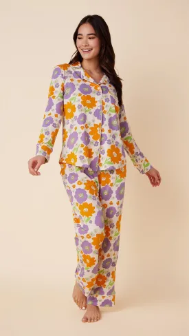 Popping Pansies Pima Knit Pajama