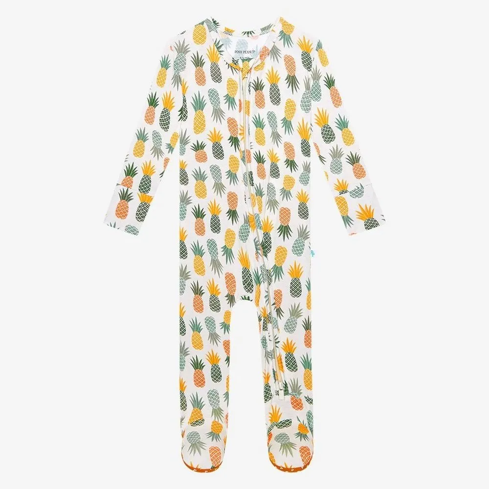 Posh Peanut McGuire Footie Zippered One Piece