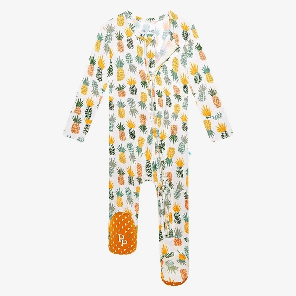 Posh Peanut McGuire Footie Zippered One Piece