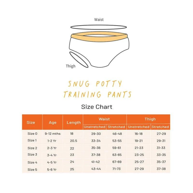 Potty Training Pants for Kids Melon & Whale (Size 0, Fits 0-9 Months) - Pack 2