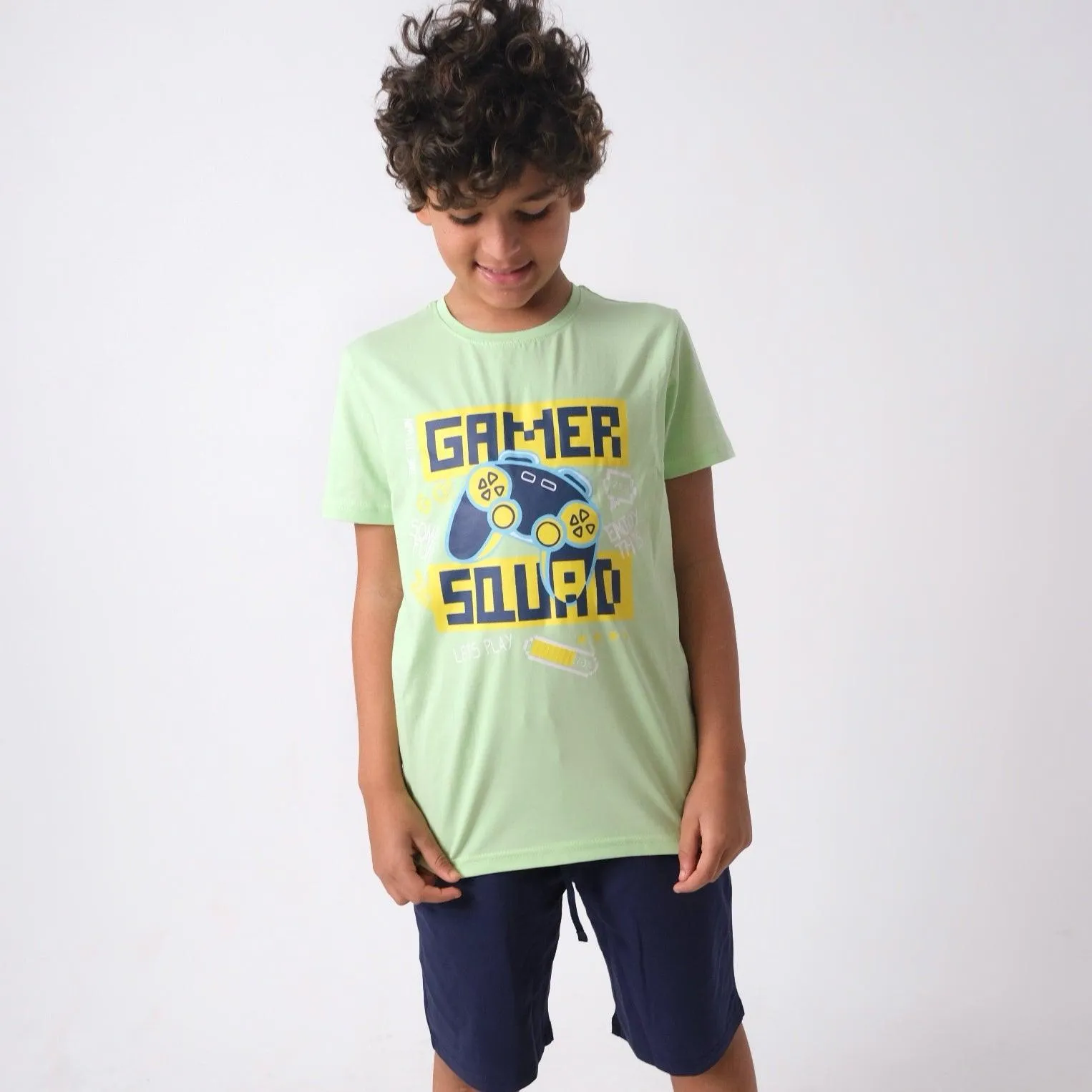 "Gamer Squad" Short-Sleeved Pajama