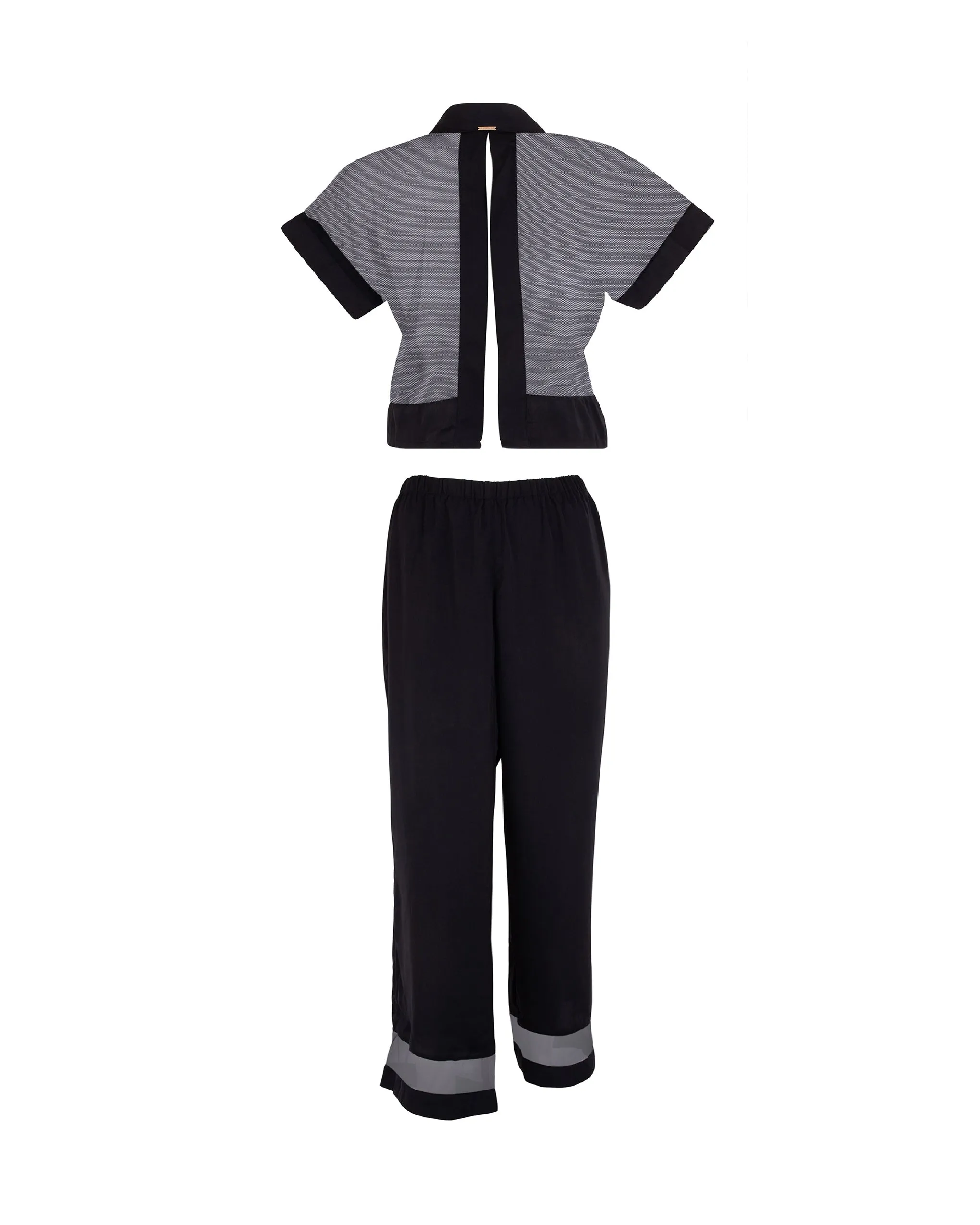 Richmond Long Pajama Set Black