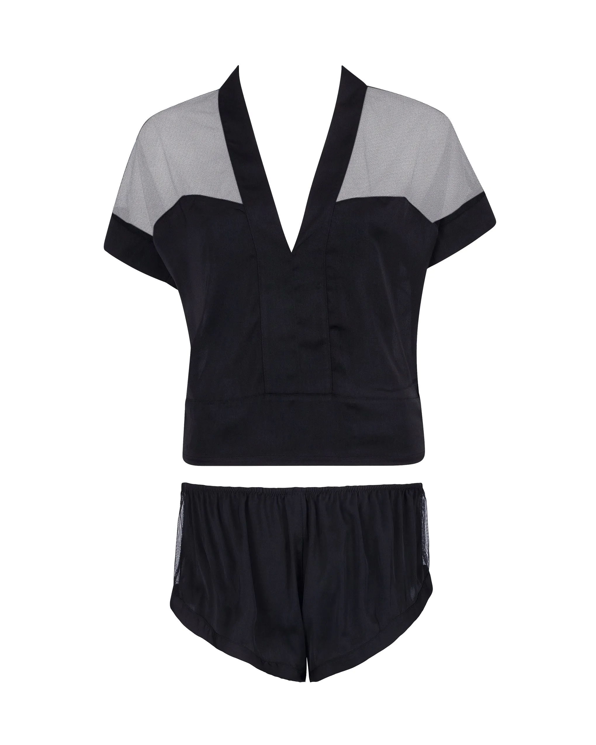 Richmond Short Pajama Set Black