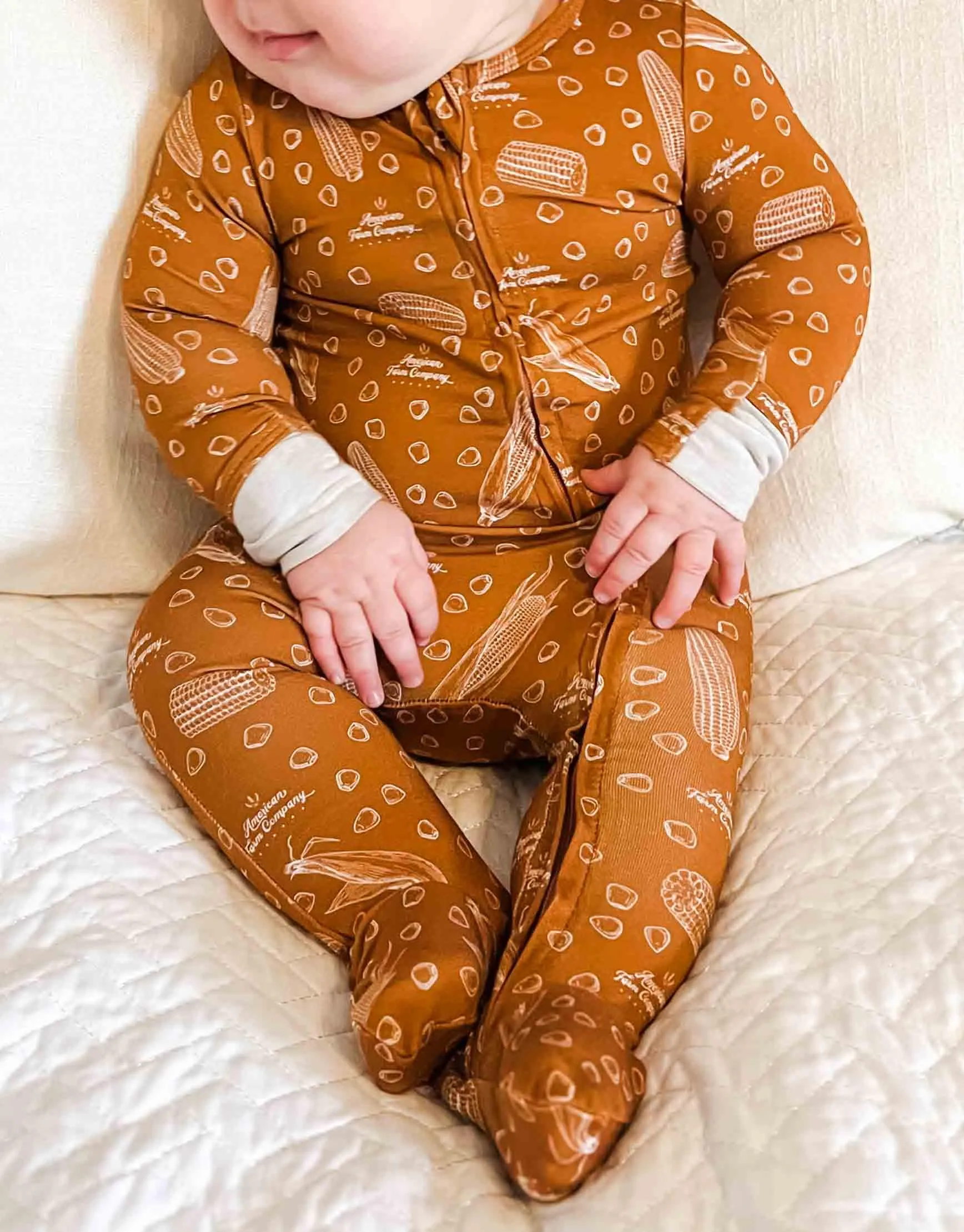 Rustic Corn Baby Bamboo Pajamas