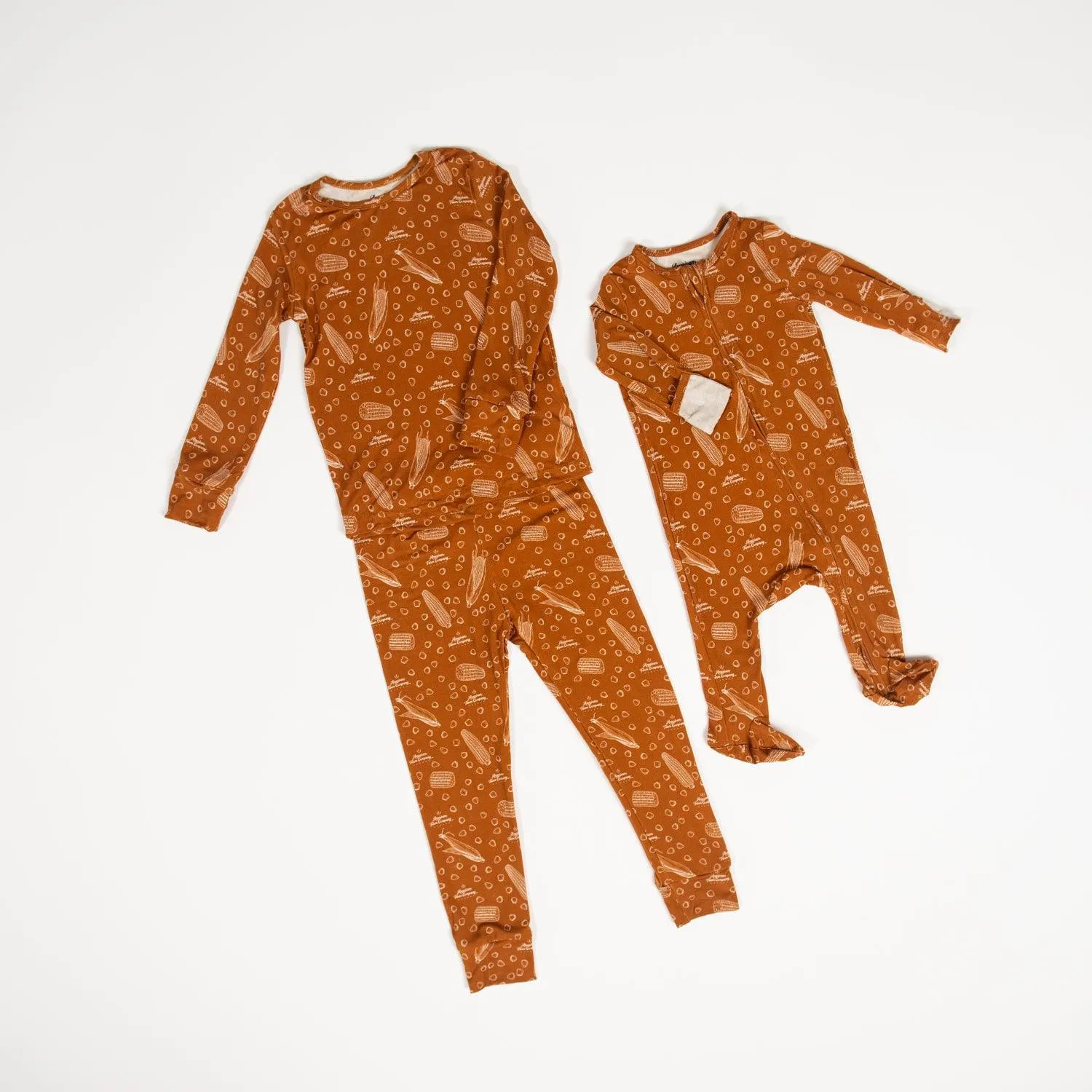 Rustic Corn Baby Bamboo Pajamas