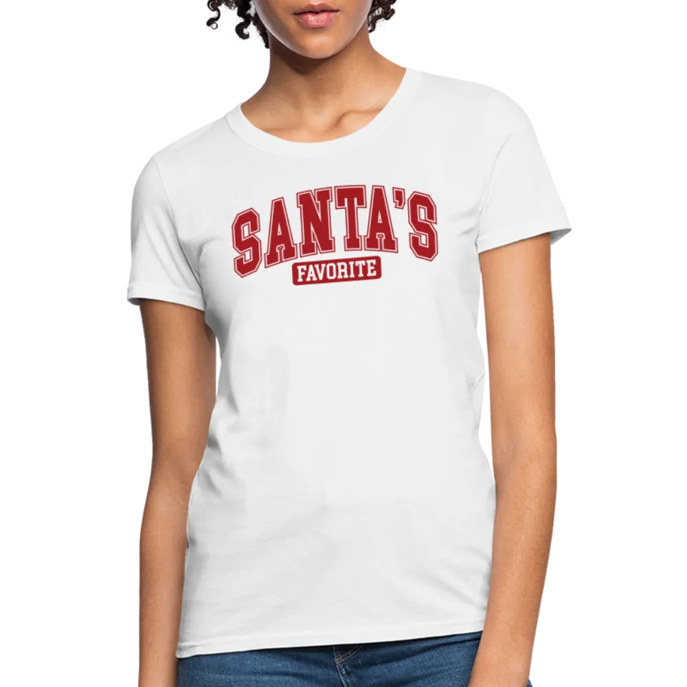 Santa's Favorite Women's Contoured T-Shirt