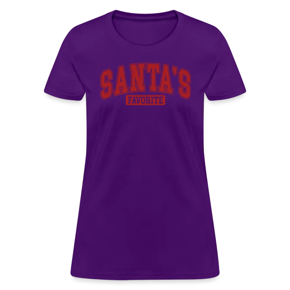 Santa's Favorite Women's Contoured T-Shirt