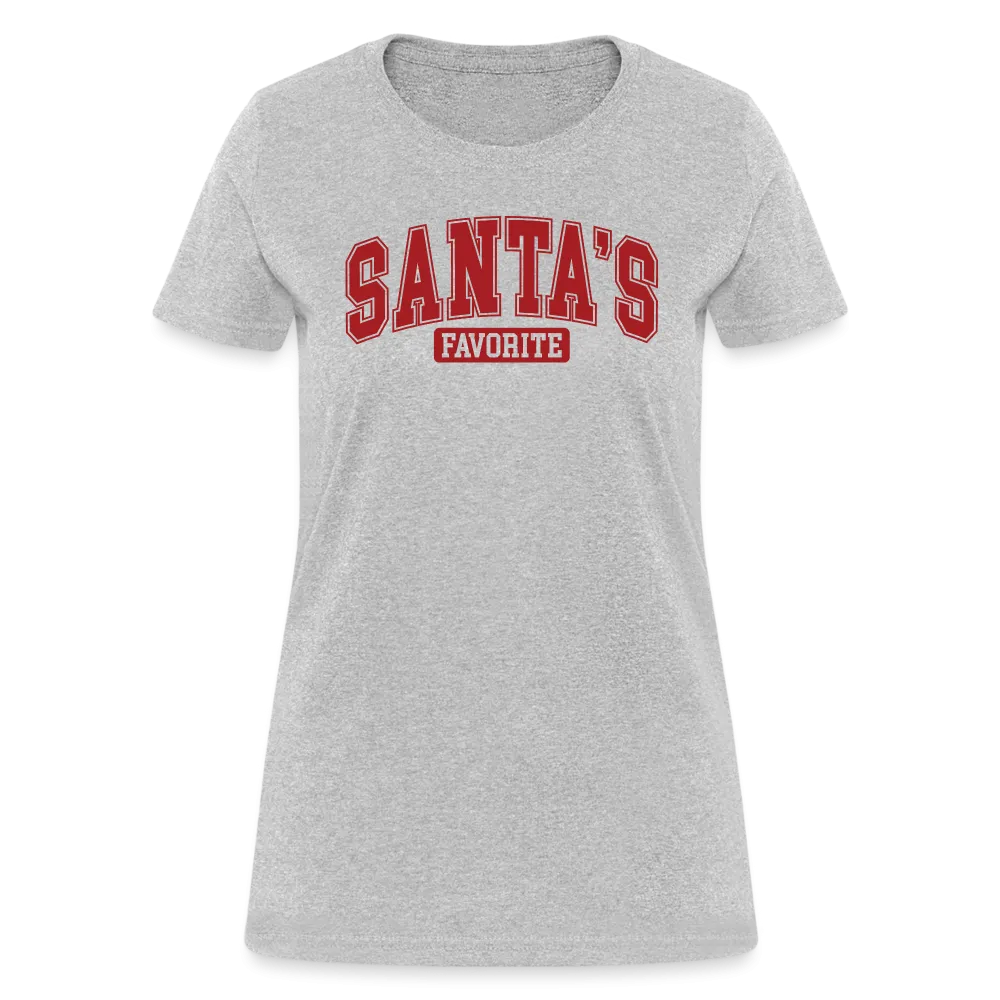 Santa's Favorite Women's Contoured T-Shirt