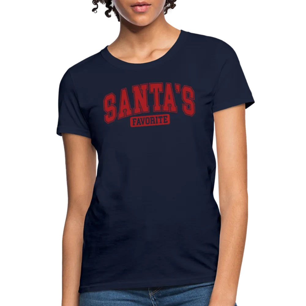 Santa's Favorite Women's Contoured T-Shirt