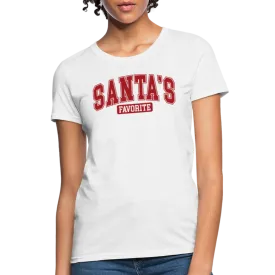 Santa's Favorite Women's Contoured T-Shirt