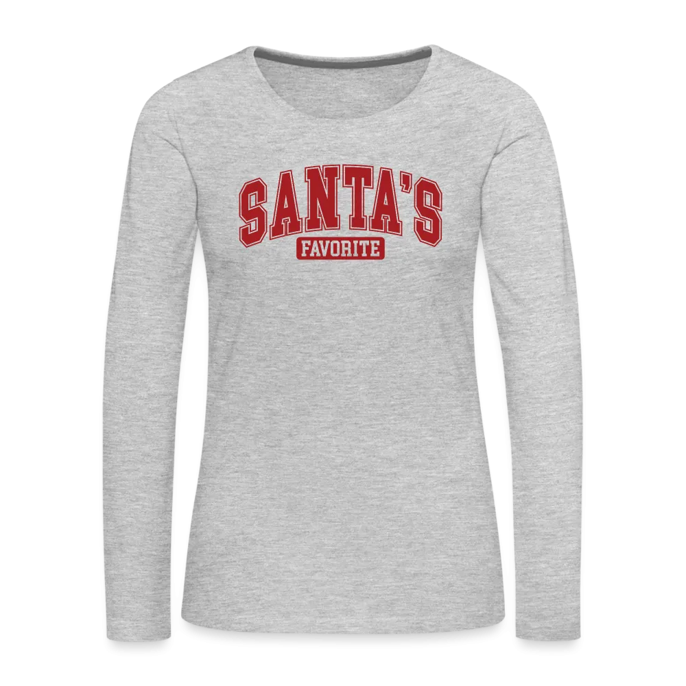 Santa's Favorite Women's Premium Long Sleeve T-Shirt