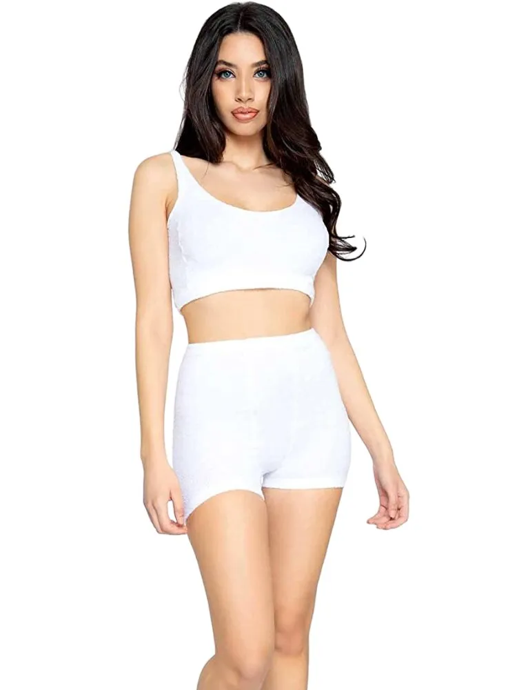 Soft Touch White Pajama Set