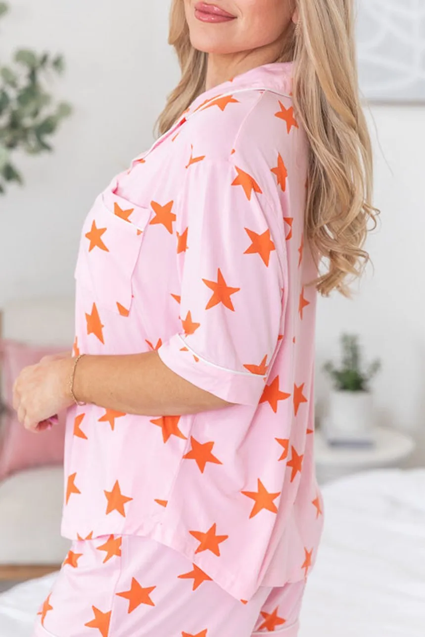 Stars Shirt and Shorts Pajama Set