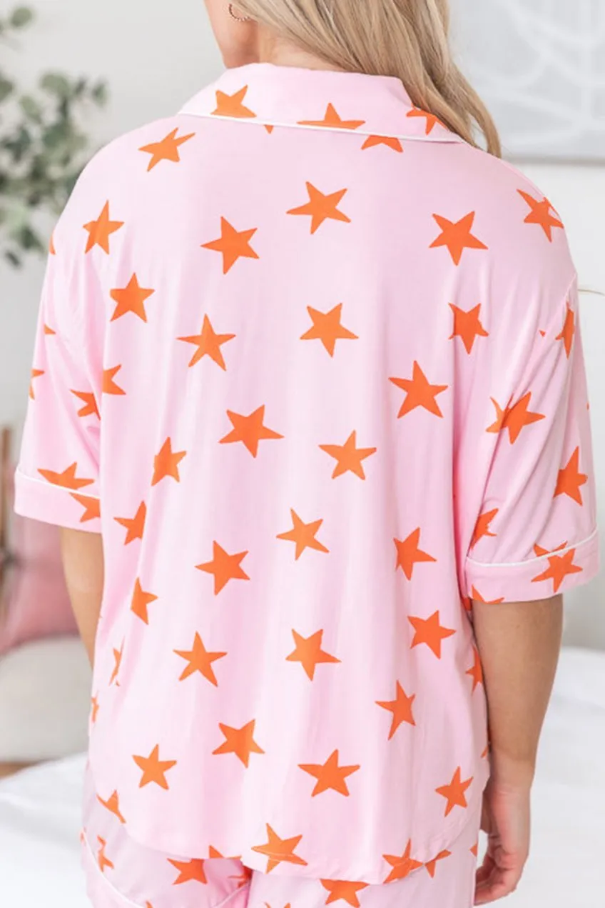 Stars Shirt and Shorts Pajama Set