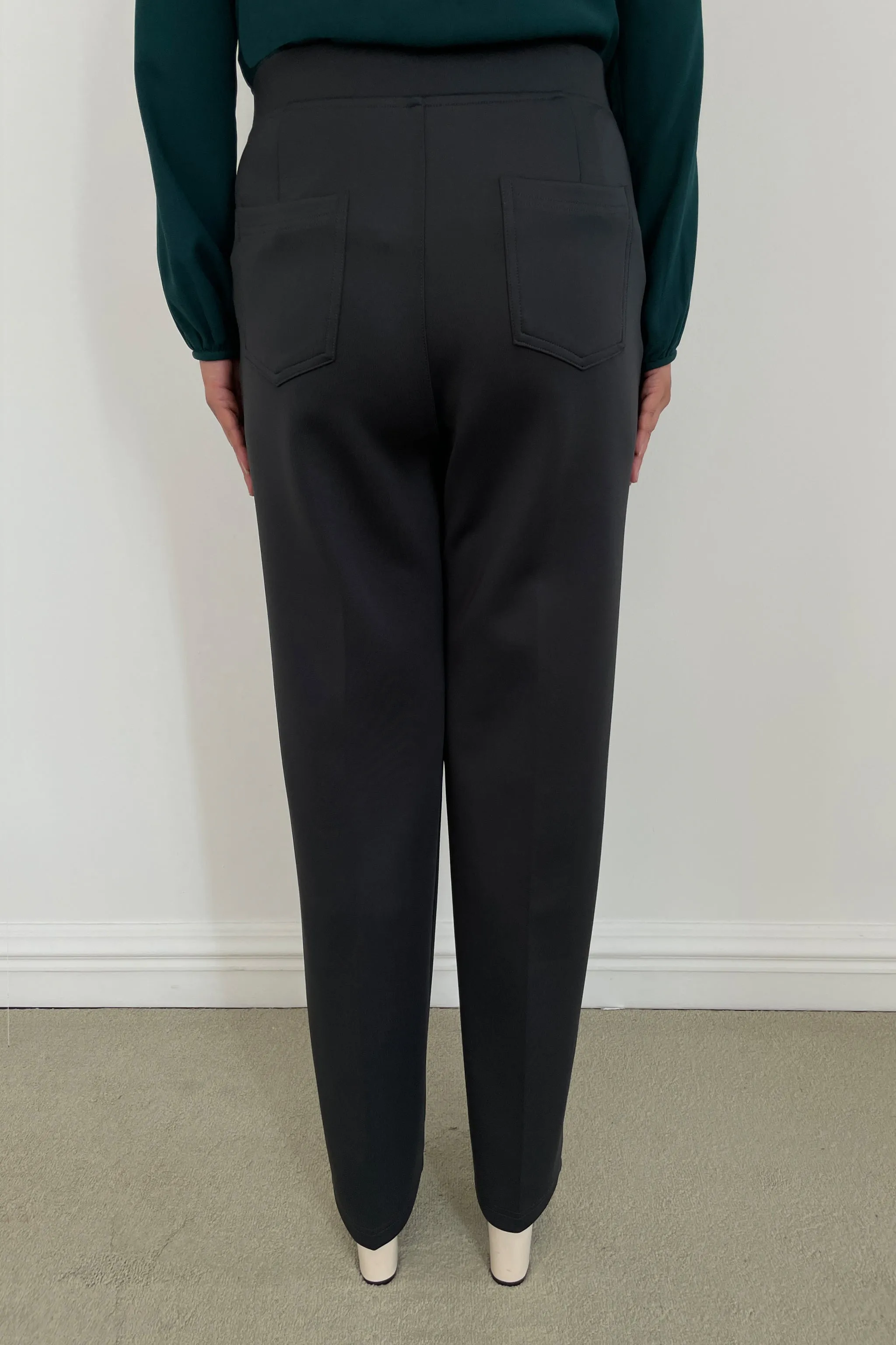 Stretchable Office Pants without Zipper - Black