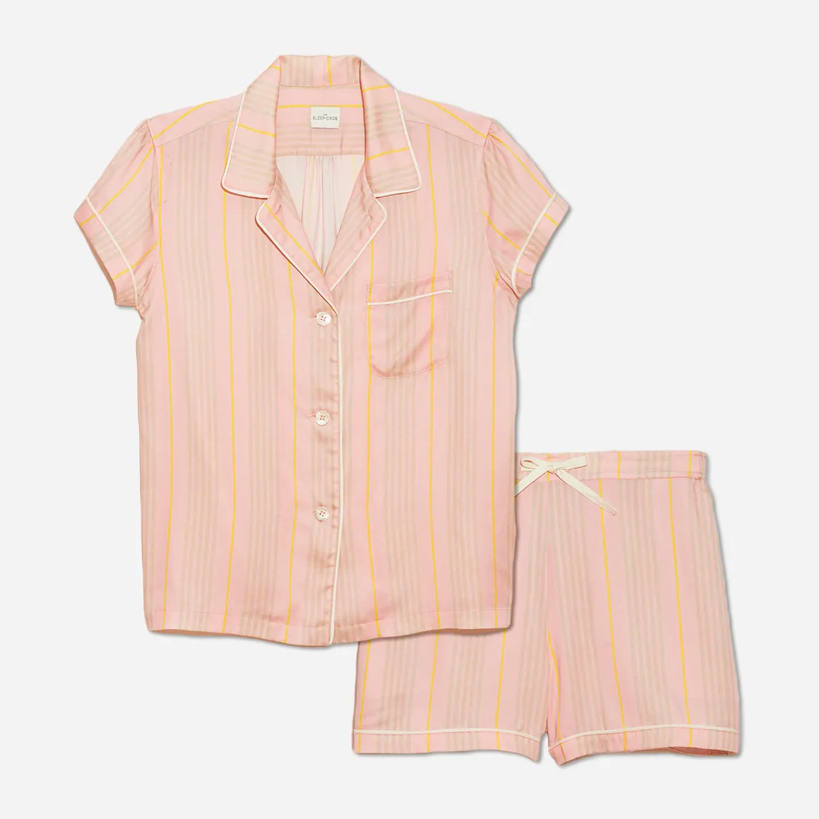 Striped Soft TENCEL™ Short PJ Set