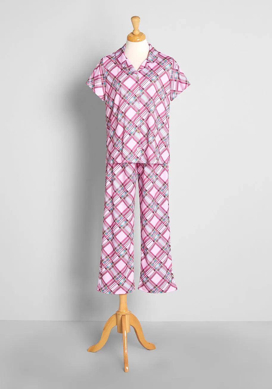 Sugarplum Plaid Dreams Pajama Set