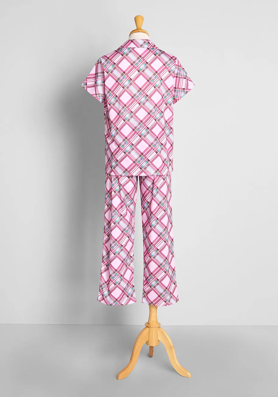 Sugarplum Plaid Dreams Pajama Set