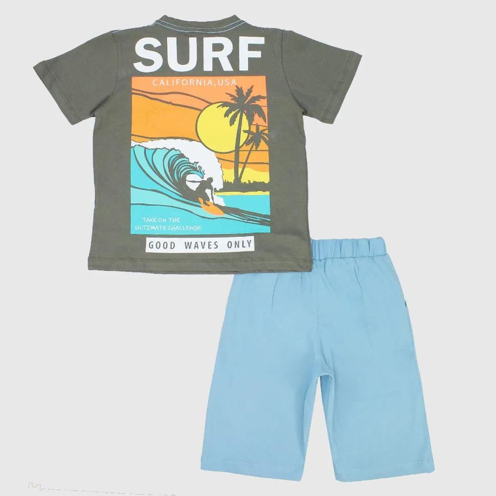 Surfing Short-Sleeved Pajama