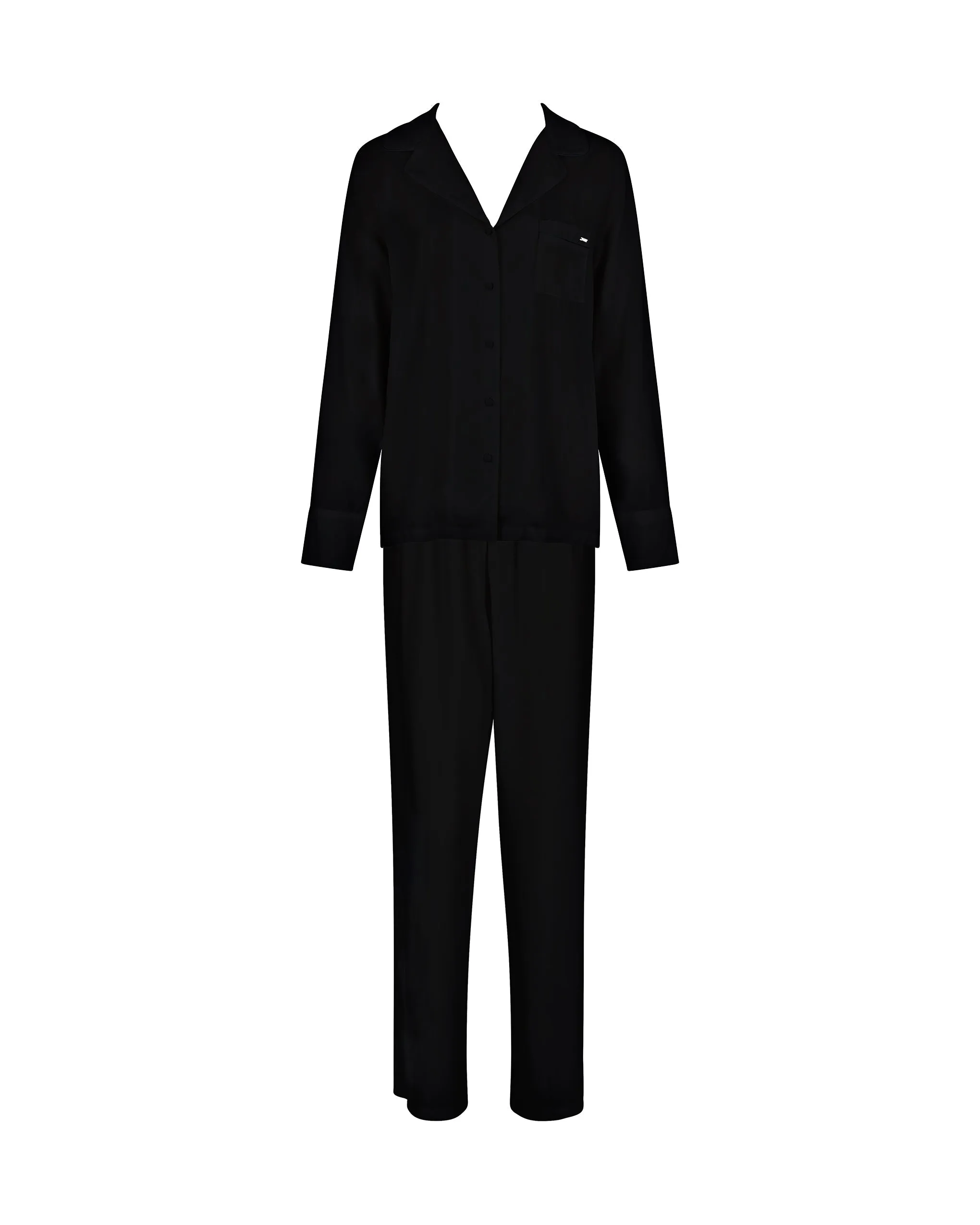 Tarcon Eco Viscose Long Pajama Set Black