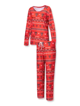 Texas Tech "Flurry" Women's All Over Printed Pajama Set