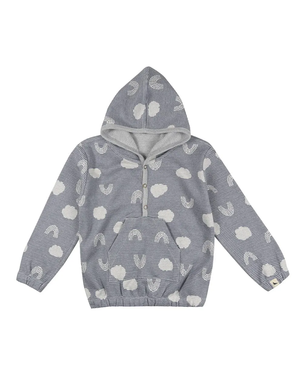 The Jacquard Cloud Reversible Hoodie - KIDS