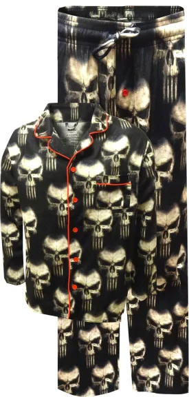 The Punisher Modern Flannel Traditional Pajama