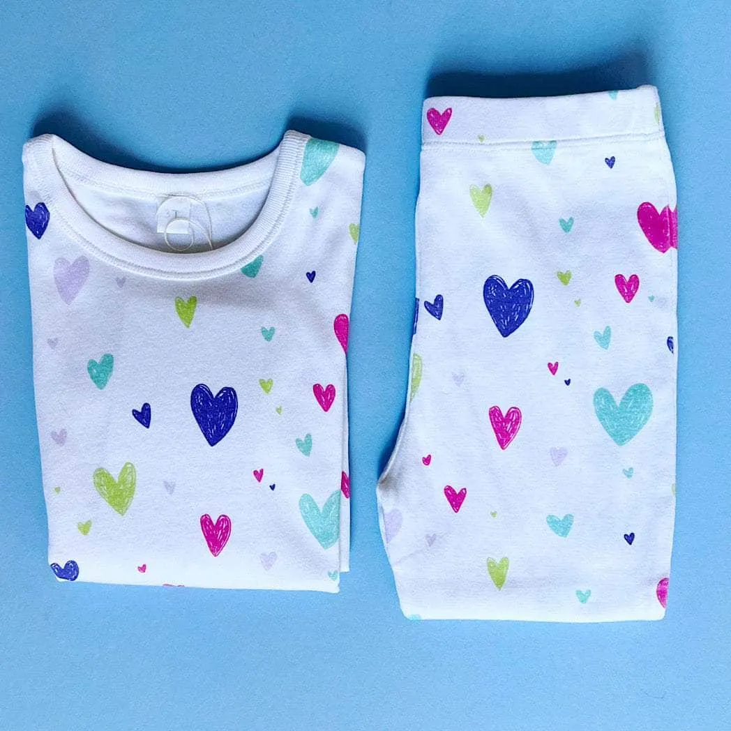 Toddler Heart Pajamas Set